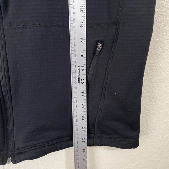 Fayettchill Vest Mens Size XL Front Zip Black Waffle Knit Polartec Lightweight - Picture 6 of 8